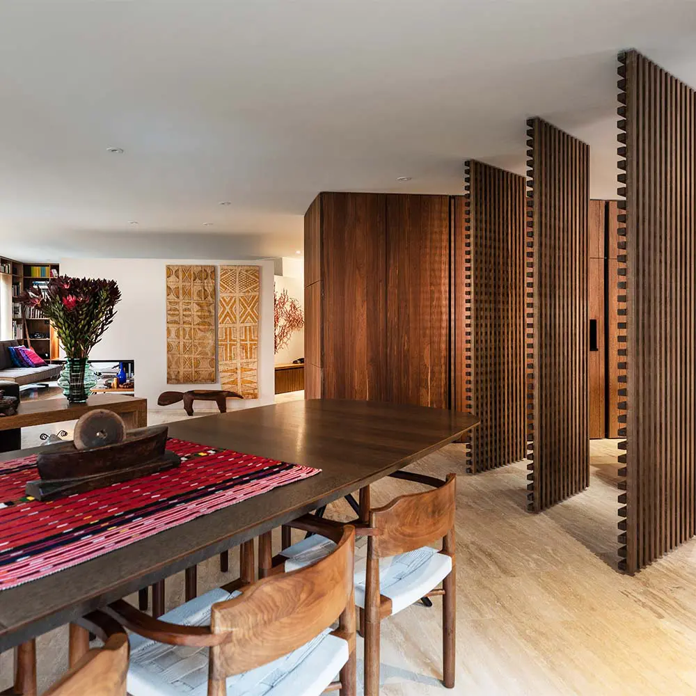 La madera como protagonista absoluta de este apartamento bogotano La madera como protagonista absoluta de este apartamento bogotano