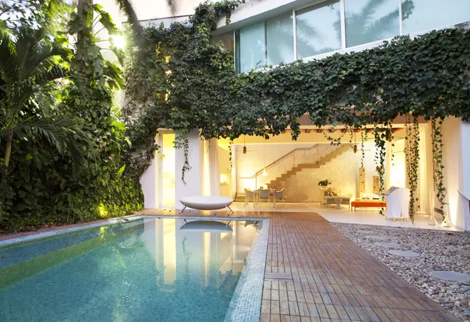 Arquitectura colonial contemporánea en esta casa del centro histórico de cartagena