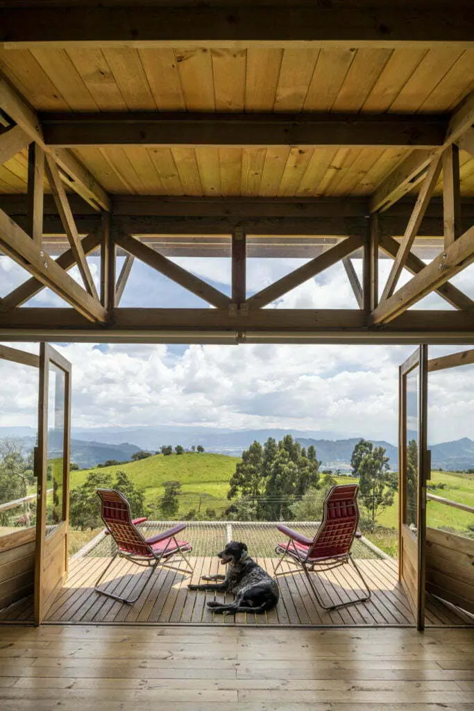 Una casa de campo en tabio, cundinamarca diseñada para el descanso
