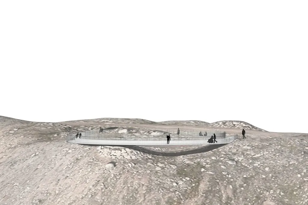 Anillo de bjólfur: una mirador circular en islandia