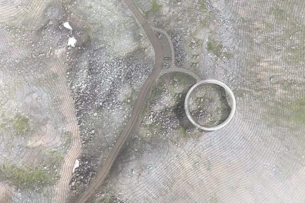 Anillo de bjólfur: una mirador circular en islandia