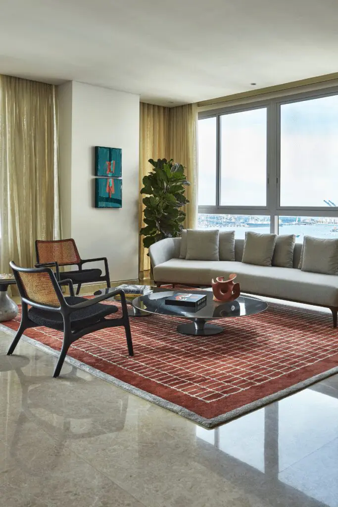 El diseño de este apartamento está volcado hacia el mar de santa marta Sala apartamento en santa marta