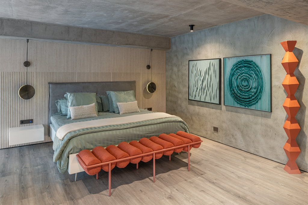 La estructura y los objetos le conceden el encanto a este apartamento en bogotá