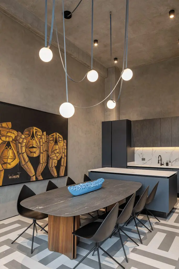La estructura y los objetos le conceden el encanto a este apartamento en bogotá