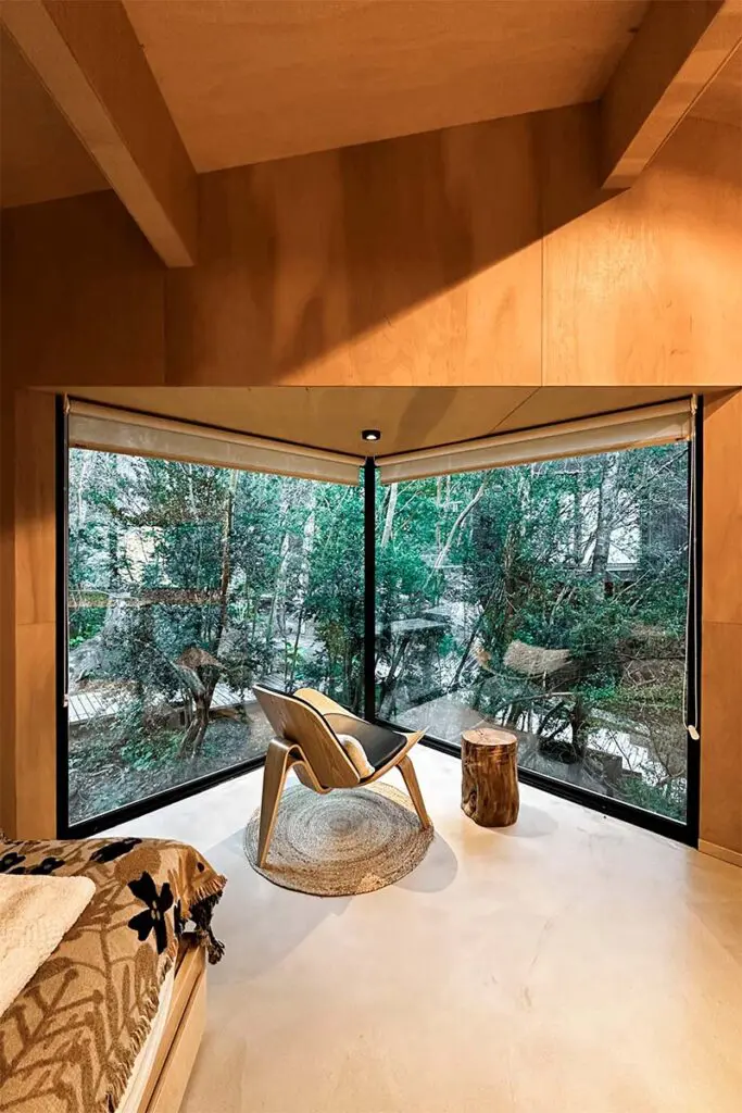 Vivir en el bosque argentino: estas cabañas son íntimas y sensoriales