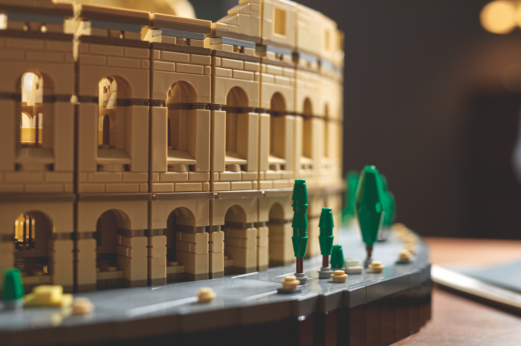 Lego del coliseo de roma