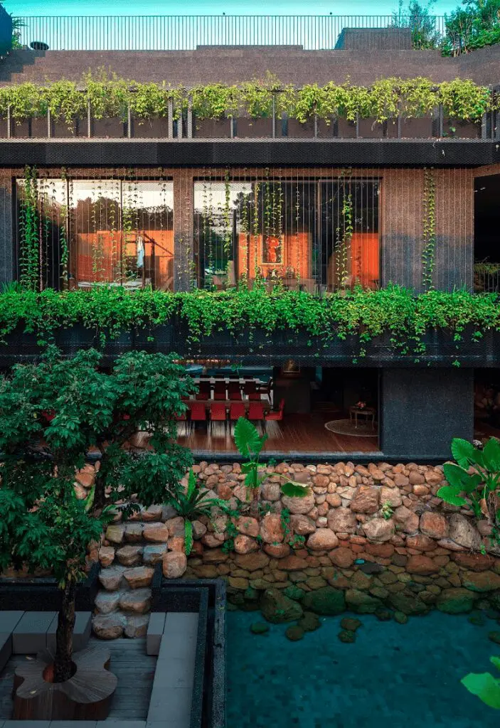 Una casa multifamiliar diseñada como un oasis ecológico de ensueño