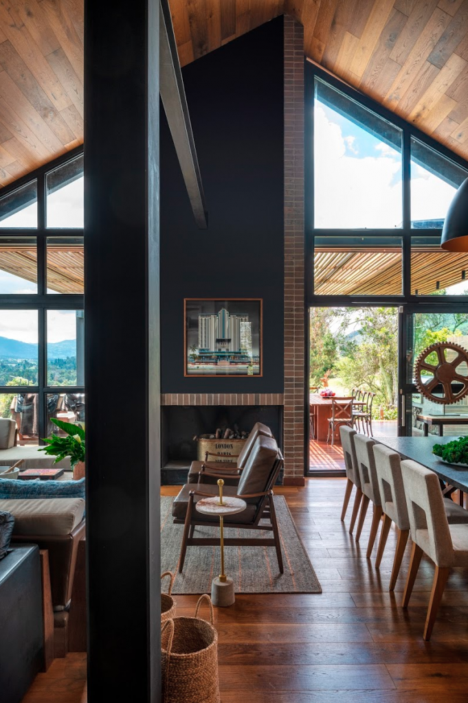 Un refugio en el medio en el verde de las montañas de la sabana de bogotá Un refugio en el medio en el verde de las montañas de la sabana de bogotá