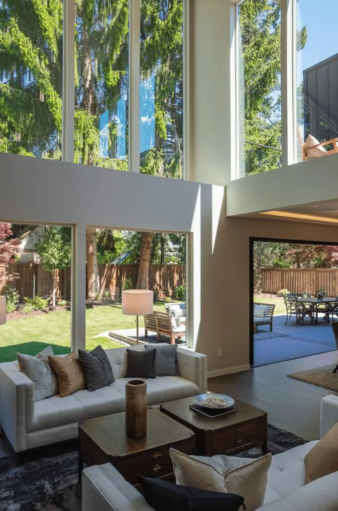 Una casa residencial moderna diseñada para concebir una vida familiar entre pinos Una casa residencial moderna diseñada para concebir una vida familiar entre pinos