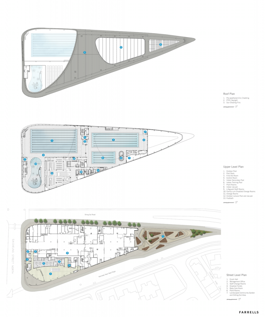 Una piscina futurista que se convirtió en una obra arquitectónica en medio de una ciudad