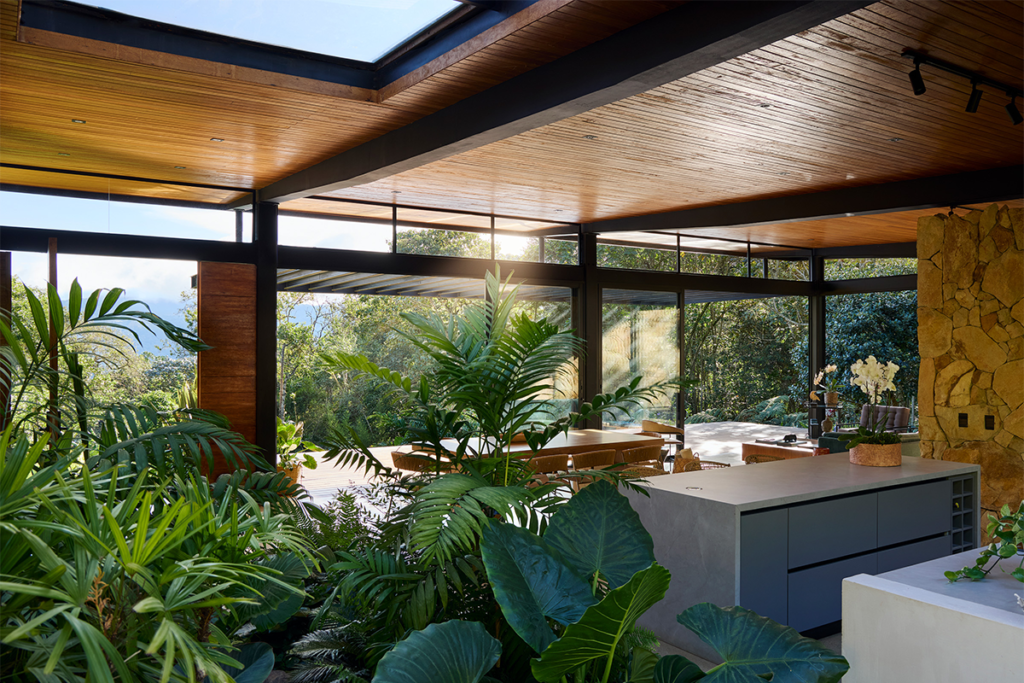 Una casa en el bosque del valle del cauca, ligera y sólida a la vez