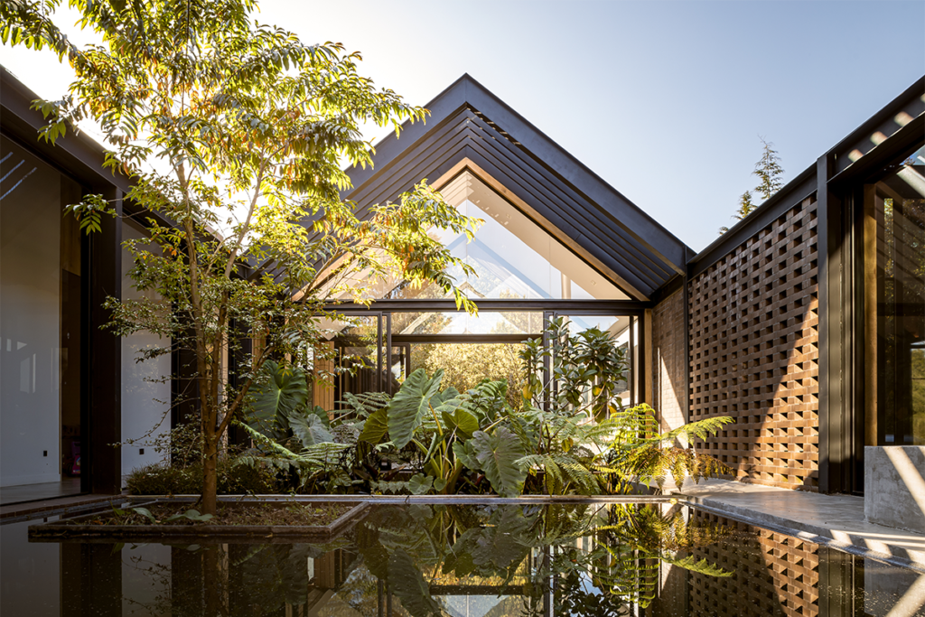 Una casa en antioquia con una espacialidad para adentrarse en el bosque
