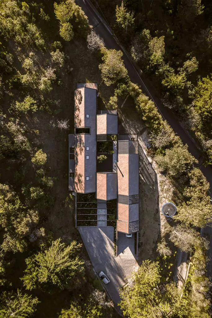 Una casa en antioquia con una espacialidad para adentrarse en el bosque