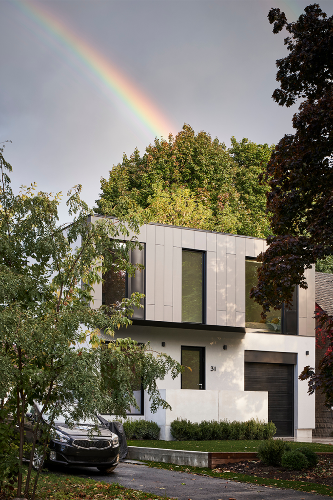 ‘casa w’ es una vivienda en canadá con una arquitectura sencilla y singular