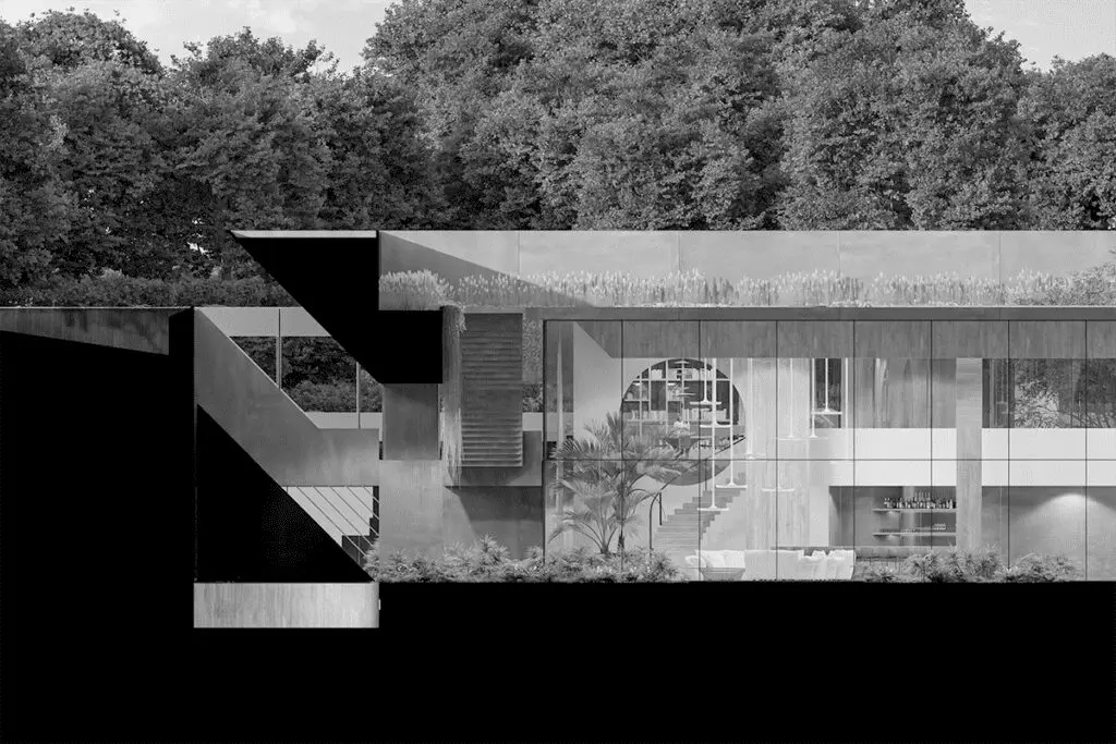 El diseño de un edificio en bélgica inspirado en las villas romanas