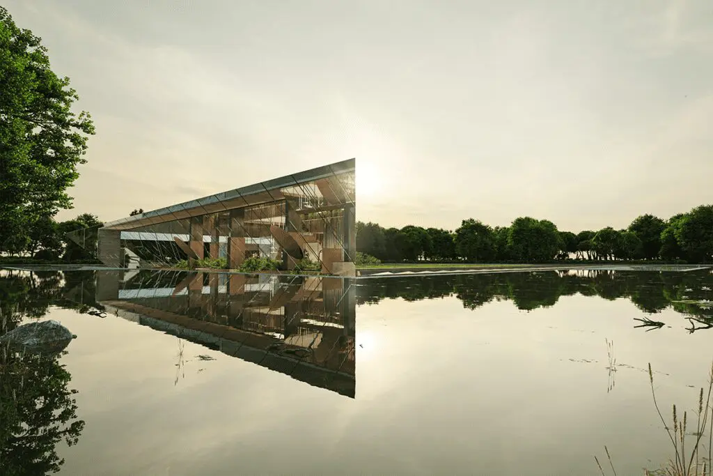 El diseño de un edificio en bélgica inspirado en las villas romanas