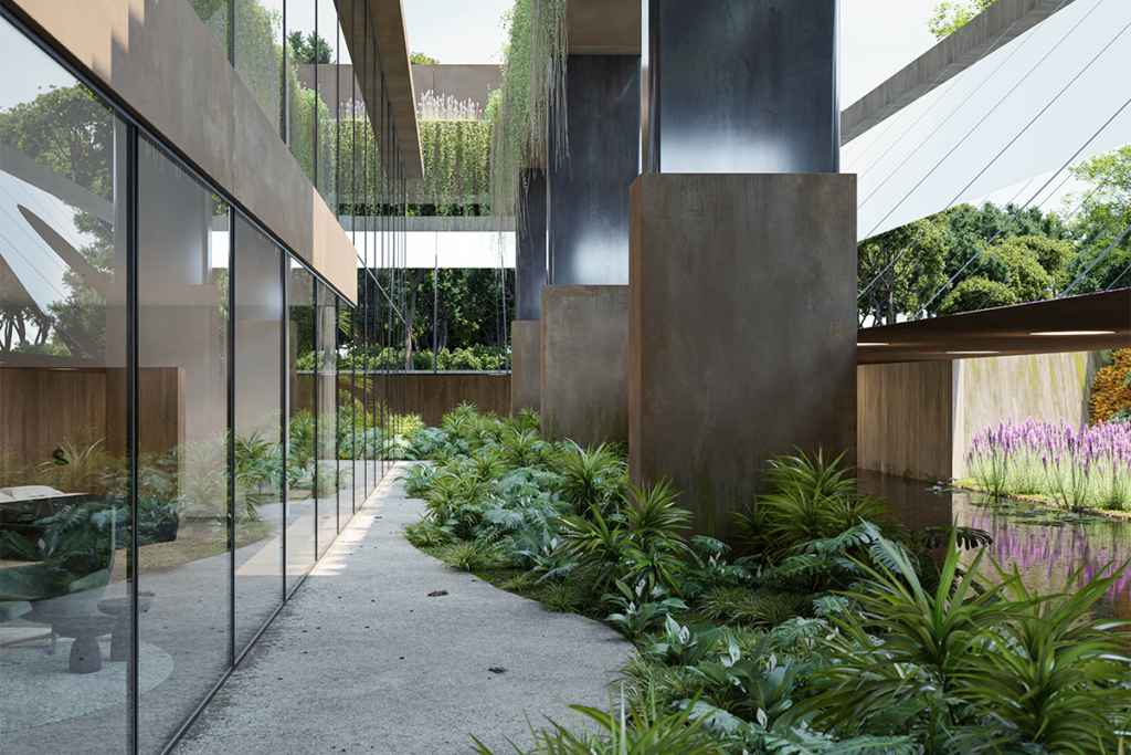 El diseño de un edificio en bélgica inspirado en las villas romanas