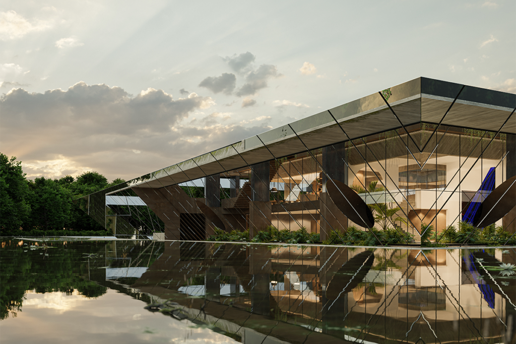 El diseño de un edificio en bélgica inspirado en las villas romanas