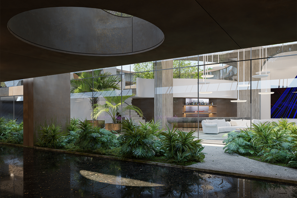 El diseño de un edificio en bélgica inspirado en las villas romanas