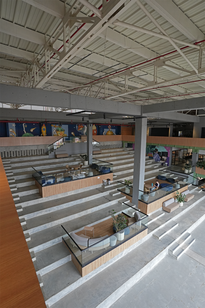 Tour axxis: ¡esta empresa hizo su sede en un antiguo cine! Sede riwi por etex