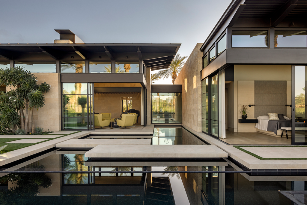 Una casa contemporánea en medio de las palmeras de california 