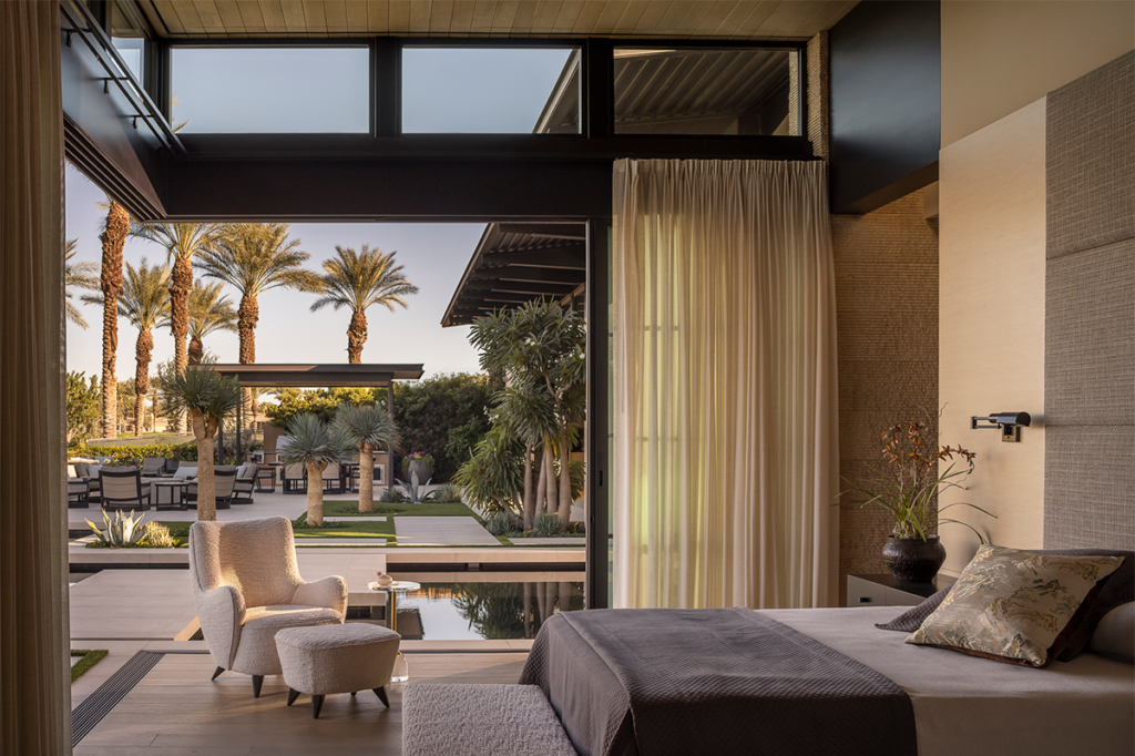 Una casa contemporánea en medio de las palmeras de california 