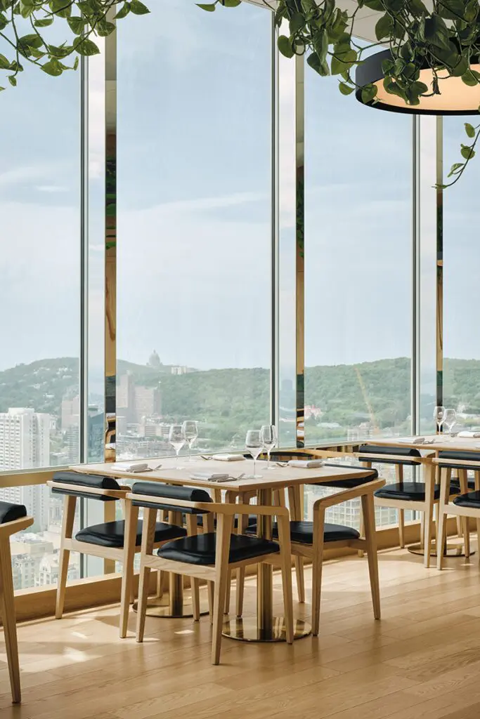 La elegancia unida a las vistas panorámicas en este nuevo restaurante