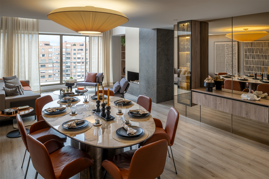 Luz y color: dos elementos que definen el diseño de este apartamento en bogotá