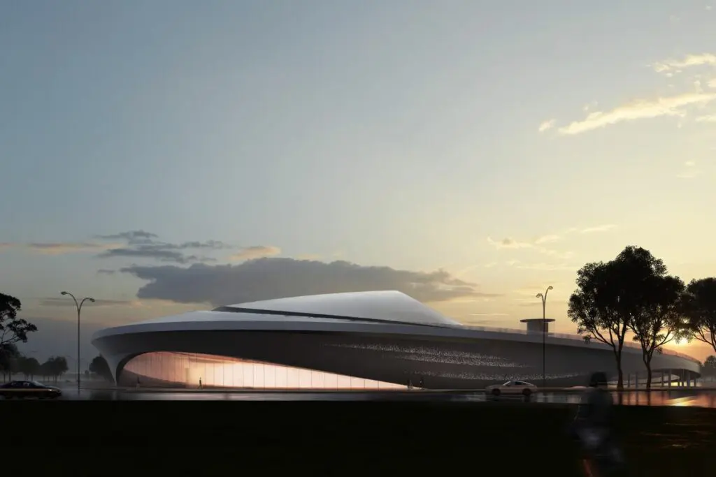 El nuevo museo de medicina china con forma de yin yang