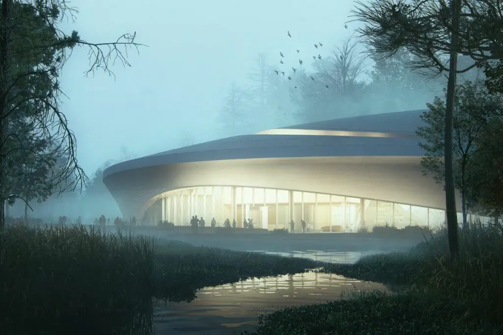 El nuevo museo de medicina china con forma de yin yang