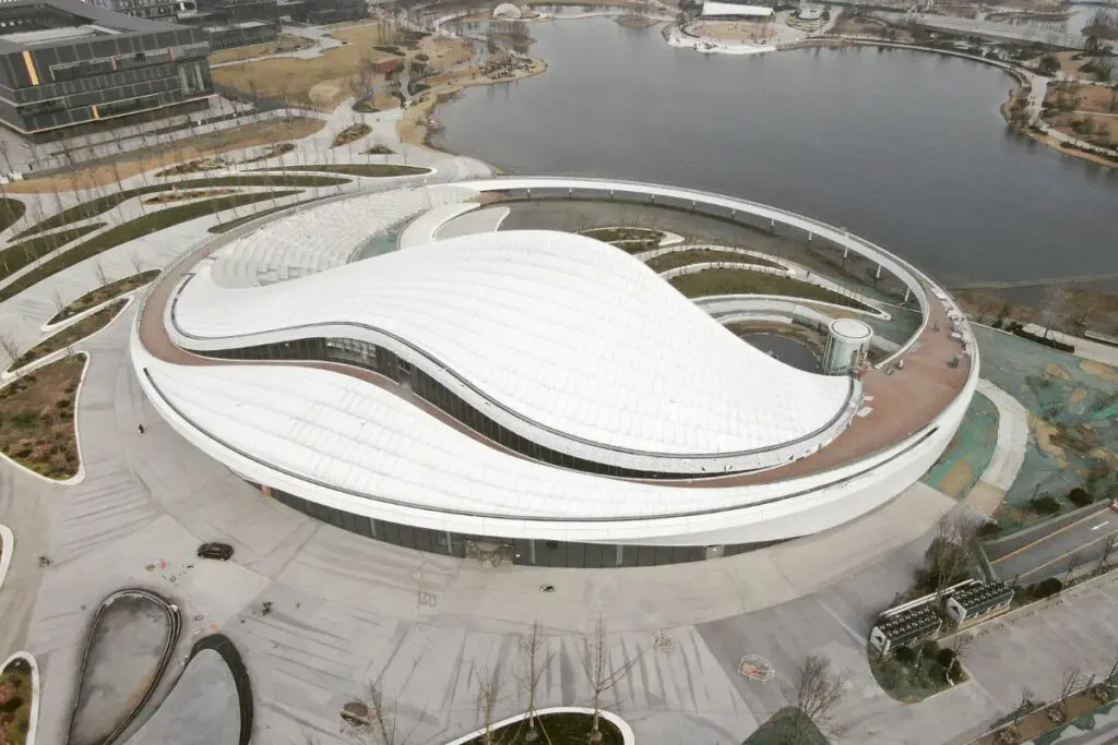 El nuevo museo de medicina china con forma de yin yang