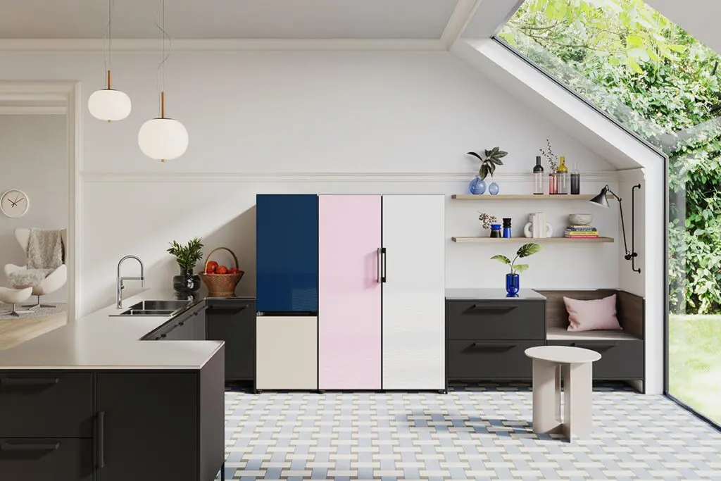 Línea bespoke home de samsung para cocinas.