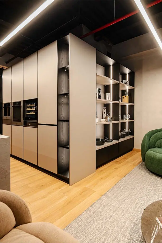 El diseño de una cocina entre lo cálido y lo industrial