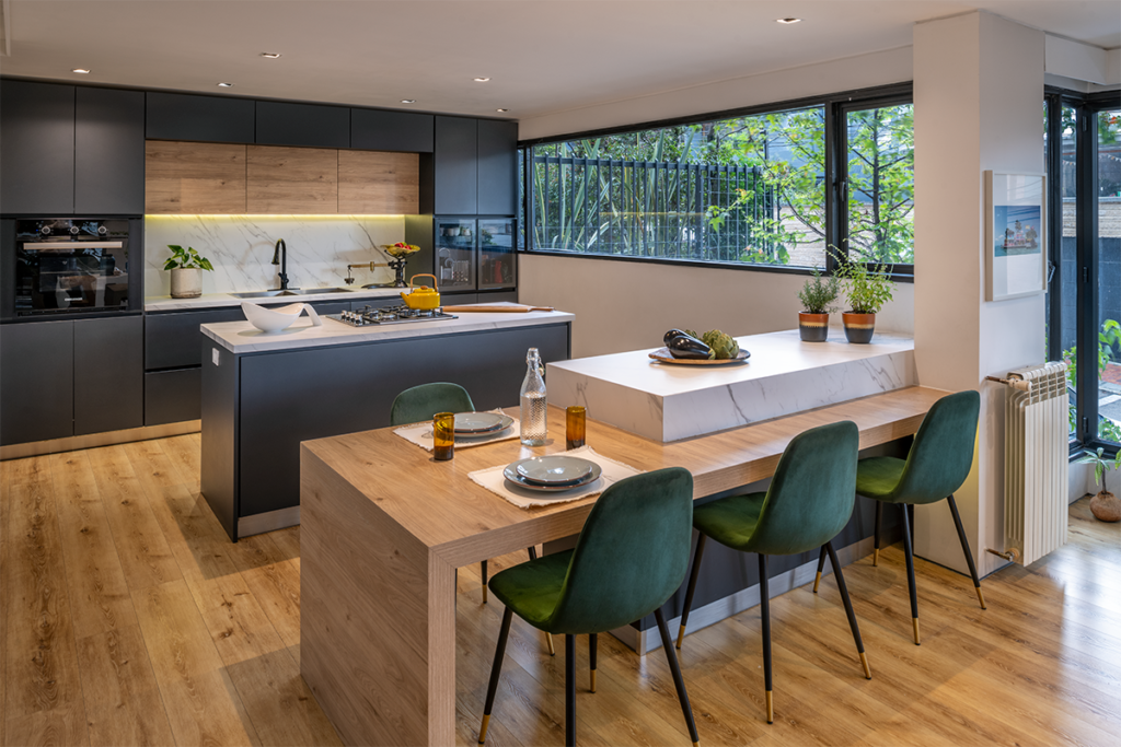 Remodelación cocina apartamento en bogotá por asr constructiva