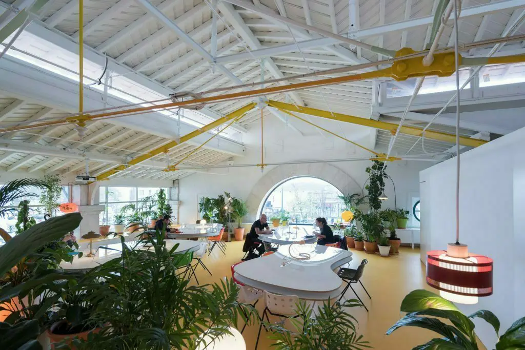 Una oficina creativa con más de 1. 000 plantas y árboles en su interior