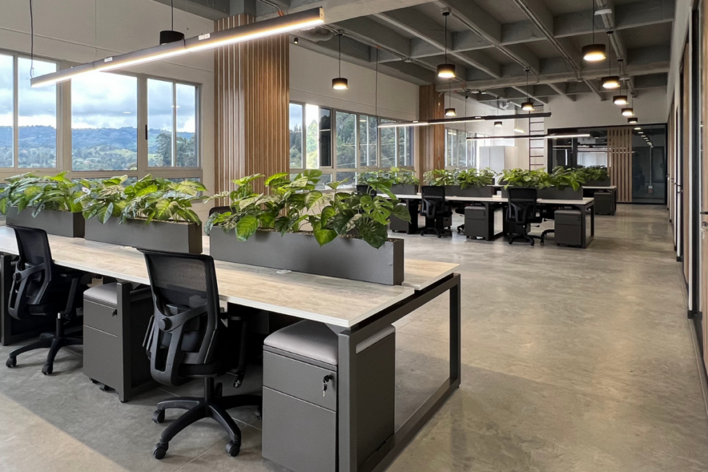 Vivir el afuera en el adentro: estas oficinas son una oda al diseño industrial y la vida silvestre