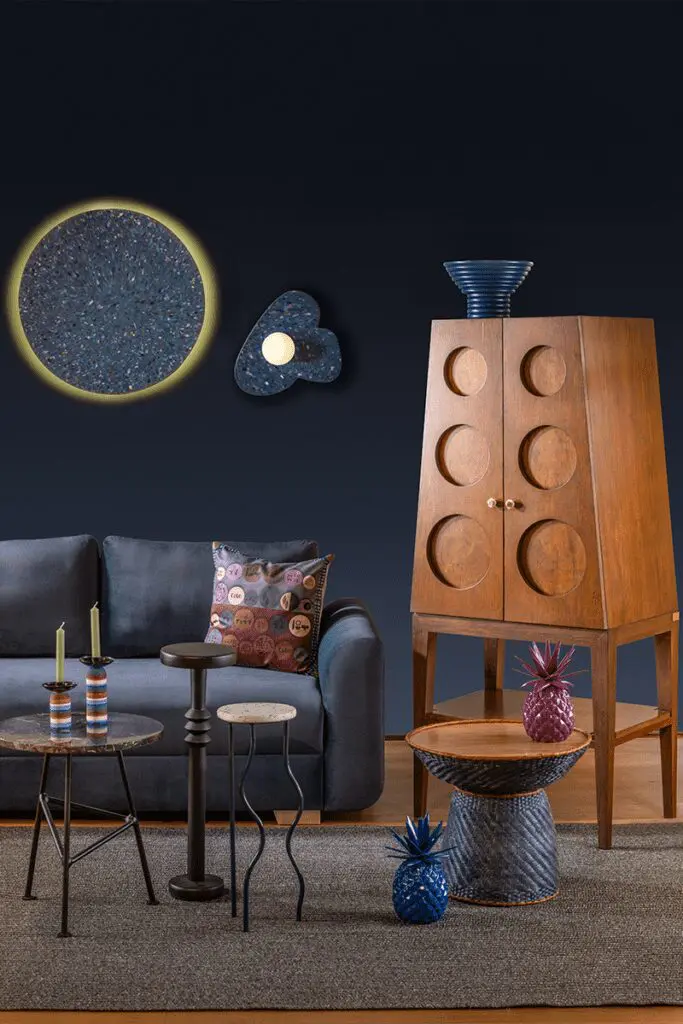 Recree este espacio: la magia del equilibrio cromático en la decoración Diseño de piezas con paletas de colora