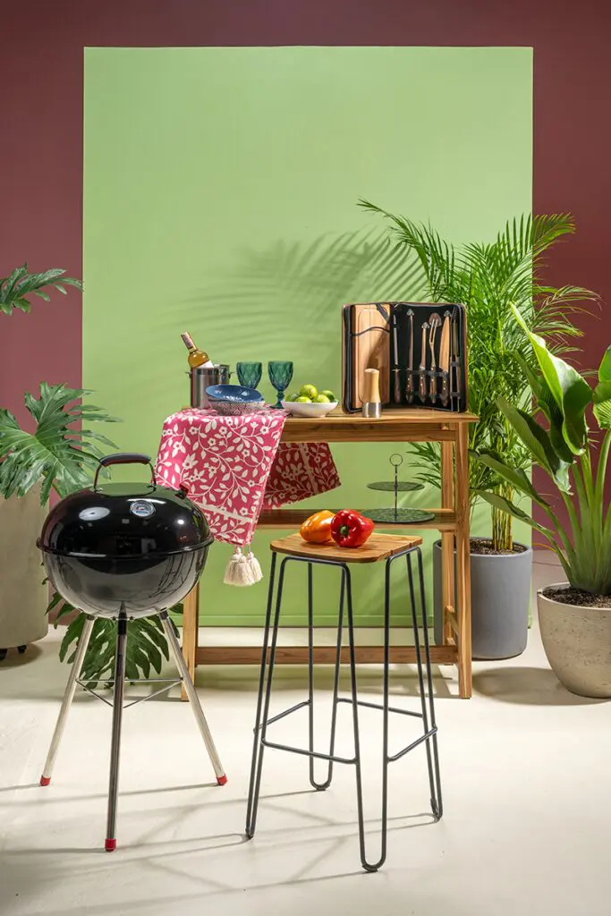 Accesorios de cocina para un asado