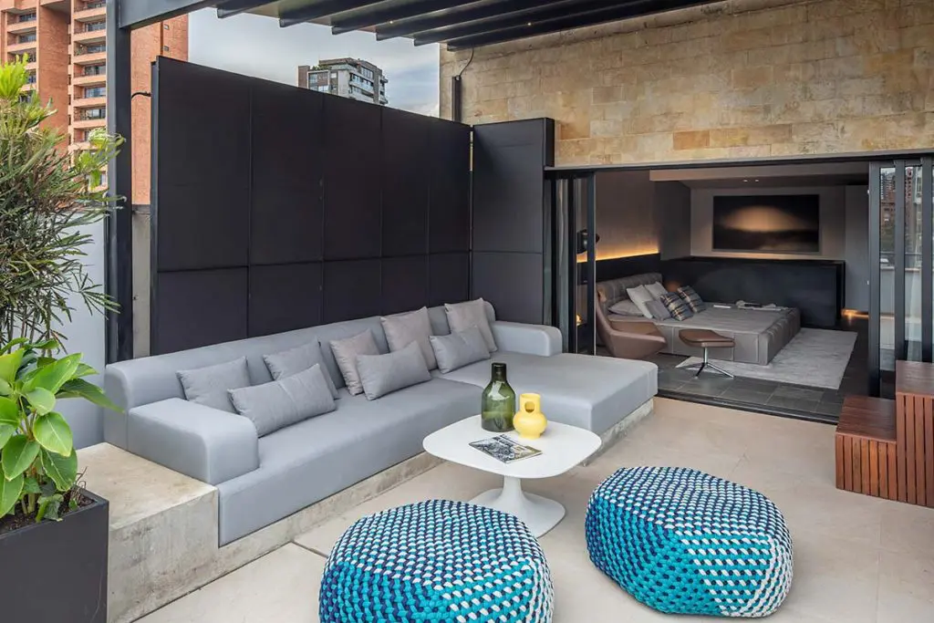 Terraza de dúplex en medellín.