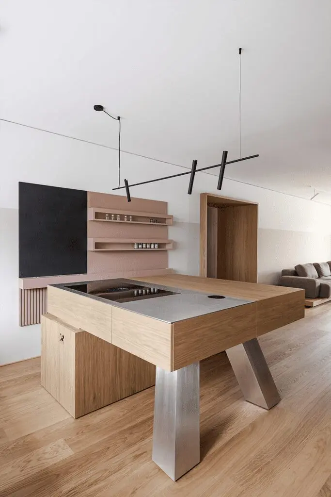 El diseño de este apartamento en suiza es un homenaje a la madera