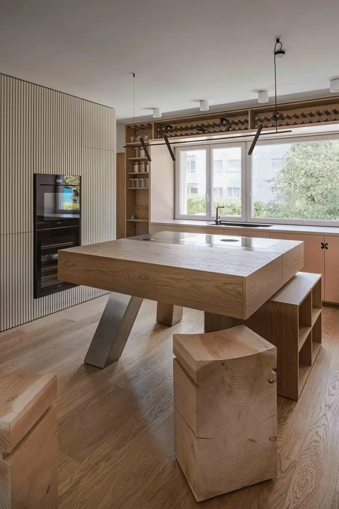 El diseño de este apartamento en suiza es un homenaje a la madera