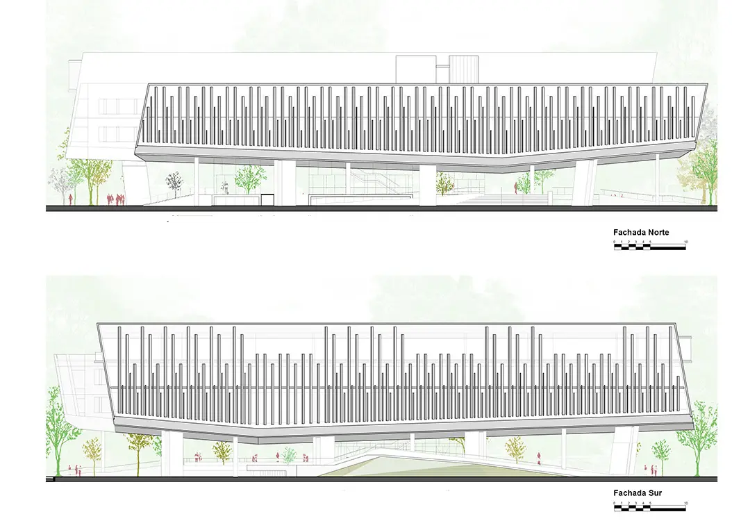 Arquitectura galardonada: la facultad de enfermería de la universidad nacional Bienal-colombiana-de-arquitectura-revista-axxis-fachadas-norte-y-sur
