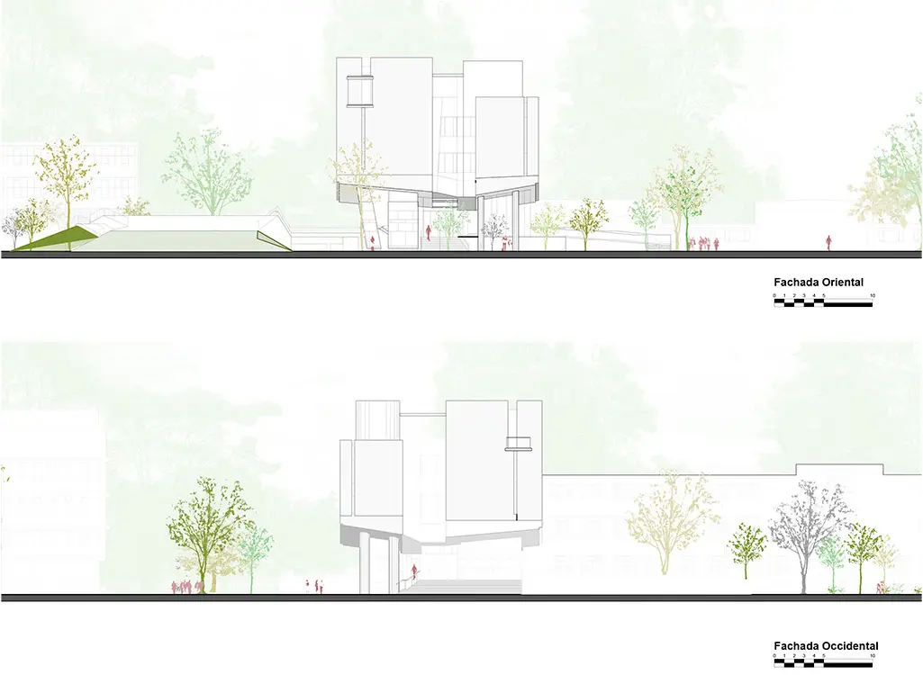 Arquitectura galardonada: la facultad de enfermería de la universidad nacional Bienal-colombiana-de-arquitectura-revista-axxis-fachadas-oriente-y-occidente-2