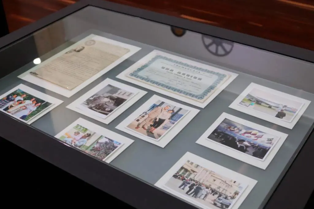 Muestra de la exposición sobre la bogotá antigua.