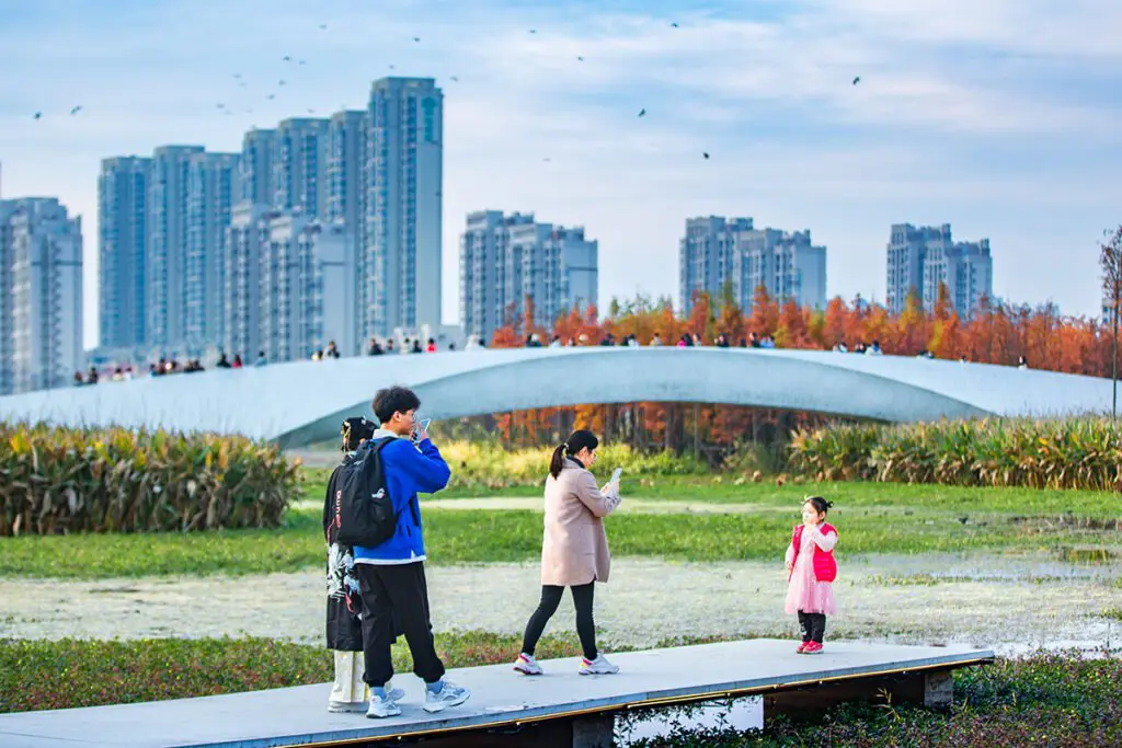 Fish tail park, un ‘bosque flotante’ en nanchang, china Bosque flotante en china