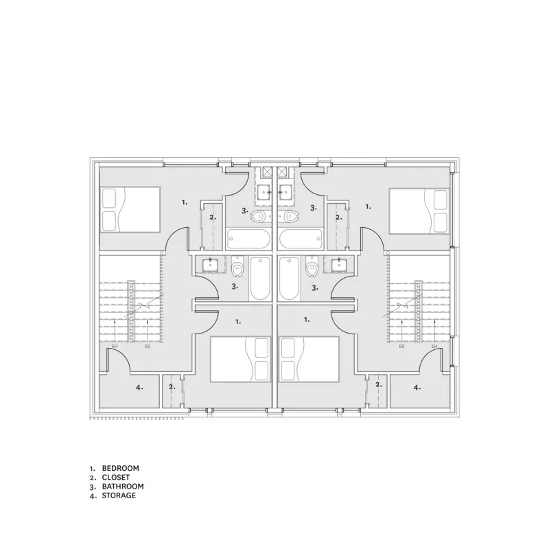 Una casa cálida y minimalista diseñada para sobrevivir al mal clima de la ciudad