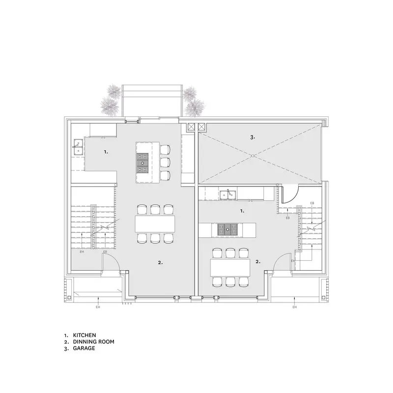 Una casa cálida y minimalista diseñada para sobrevivir al mal clima de la ciudad
