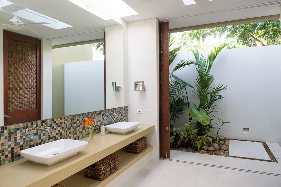 Una casa colombiana caribeña hecha con techos ecológicos bambú y madera Una casa colombiana caribeña hecha con techos ecológicos bambú y madera