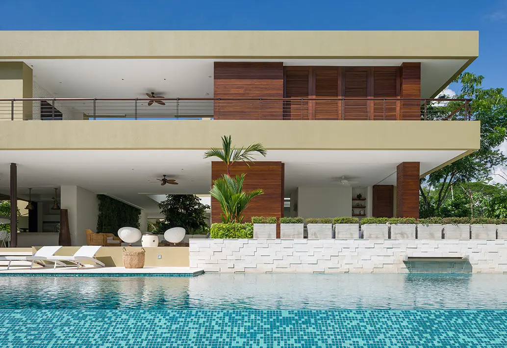 Una casa colombiana caribeña hecha con techos ecológicos bambú y madera Una casa colombiana caribeña hecha con techos ecológicos bambú y madera