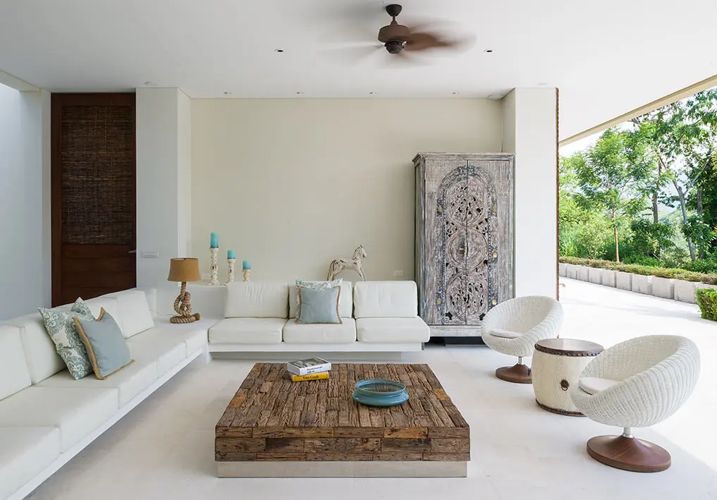 Una casa colombiana caribeña hecha con techos ecológicos bambú y madera Una casa colombiana caribeña hecha con techos ecológicos bambú y madera